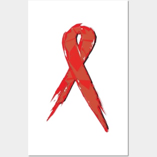 Red Ribbon Posters and Art